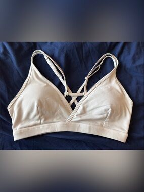 Born Primitive Strappy Triangle Bralette in Cream